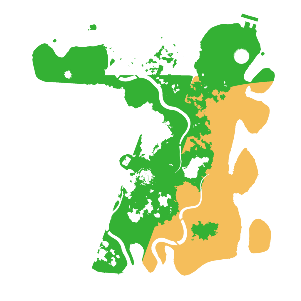 Biome Rust Map: Procedural Map, Size: 3550, Seed: 818743