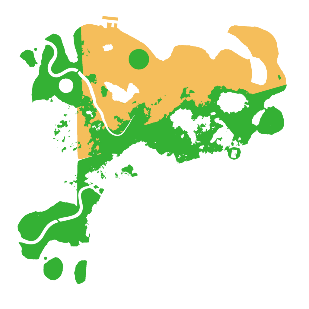 Biome Rust Map: Procedural Map, Size: 4000, Seed: 32566