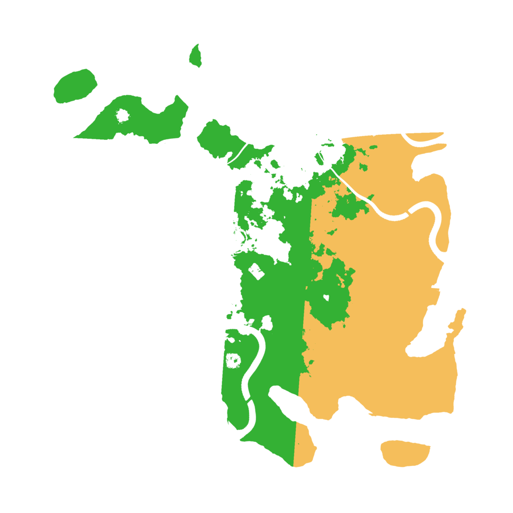 Biome Rust Map: Procedural Map, Size: 3510, Seed: 4256130