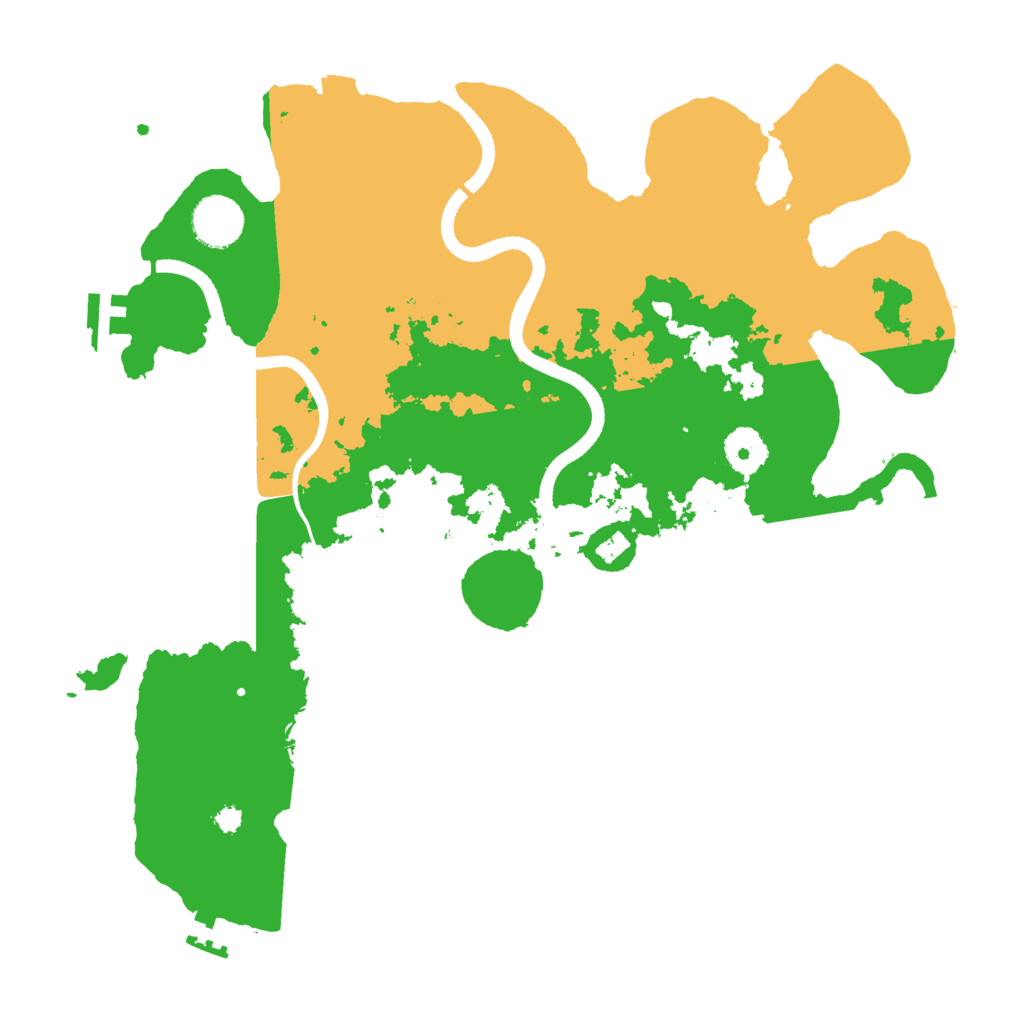 Biome Rust Map: Procedural Map, Size: 3500, Seed: 4210