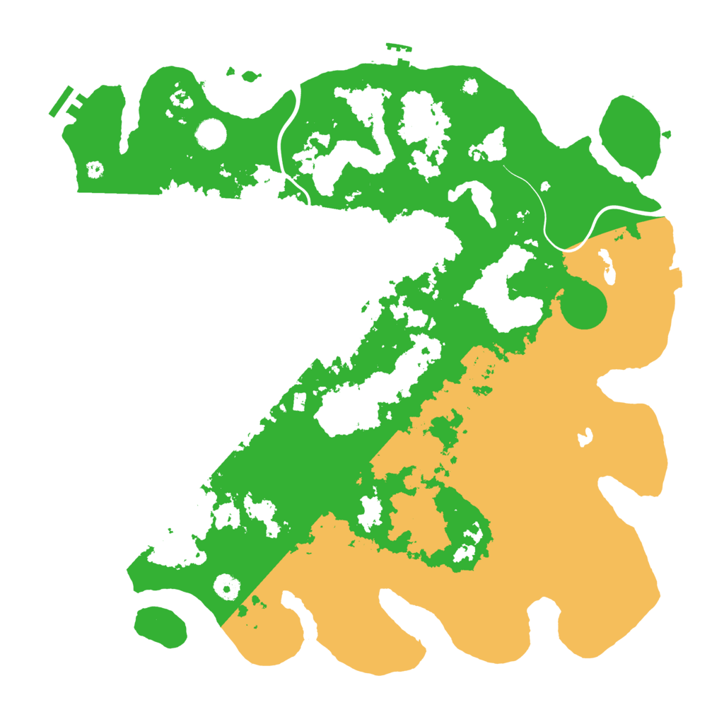 Biome Rust Map: Procedural Map, Size: 4200, Seed: 2