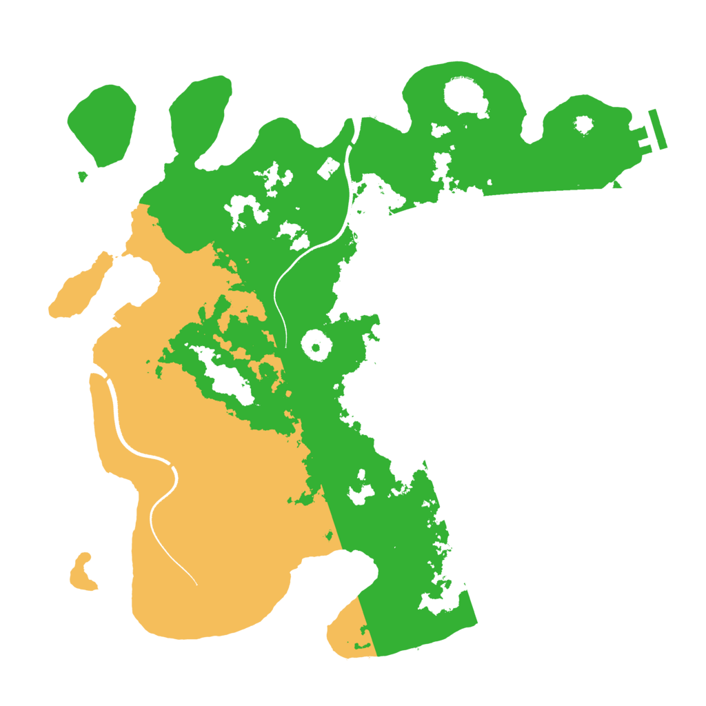 Biome Rust Map: Procedural Map, Size: 3510, Seed: 2772133