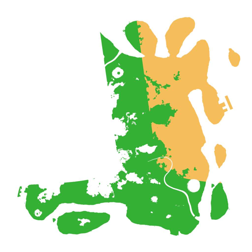 Biome Rust Map: Procedural Map, Size: 3510, Seed: 2088244