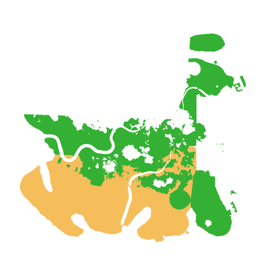 Biome Rust Map: Procedural Map, Size: 3500, Seed: 22501