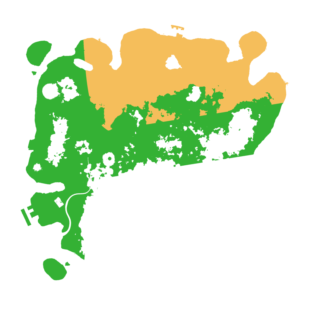 Biome Rust Map: Procedural Map, Size: 3510, Seed: 604376