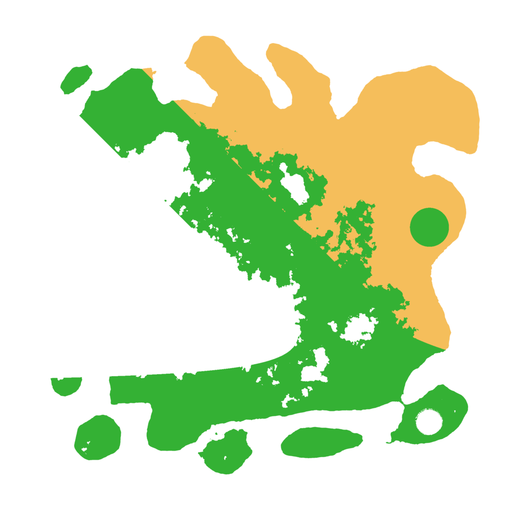 Biome Rust Map: Barren, Size: 3500, Seed: 1136486133