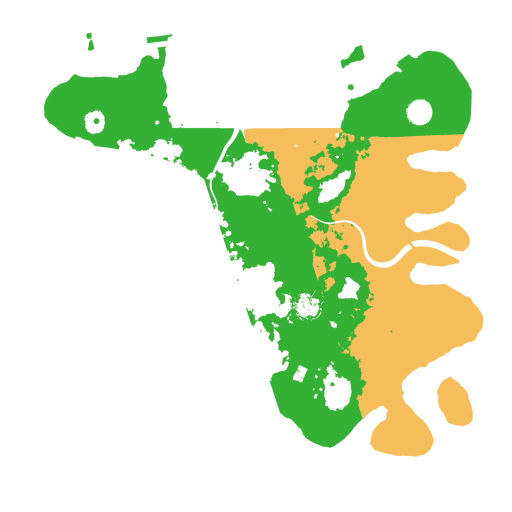 Biome Rust Map: Procedural Map, Size: 3510, Seed: 1457014
