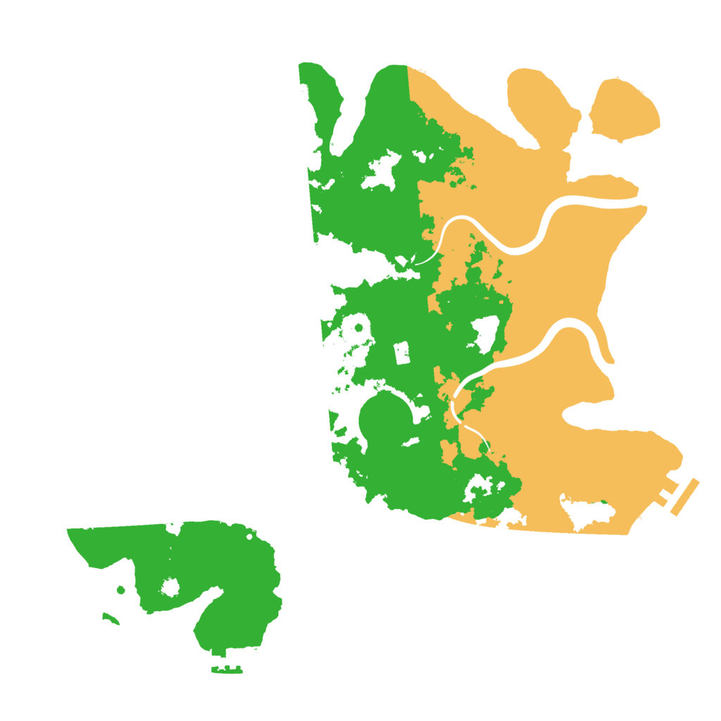 Biome Rust Map: Procedural Map, Size: 3510, Seed: 3878778