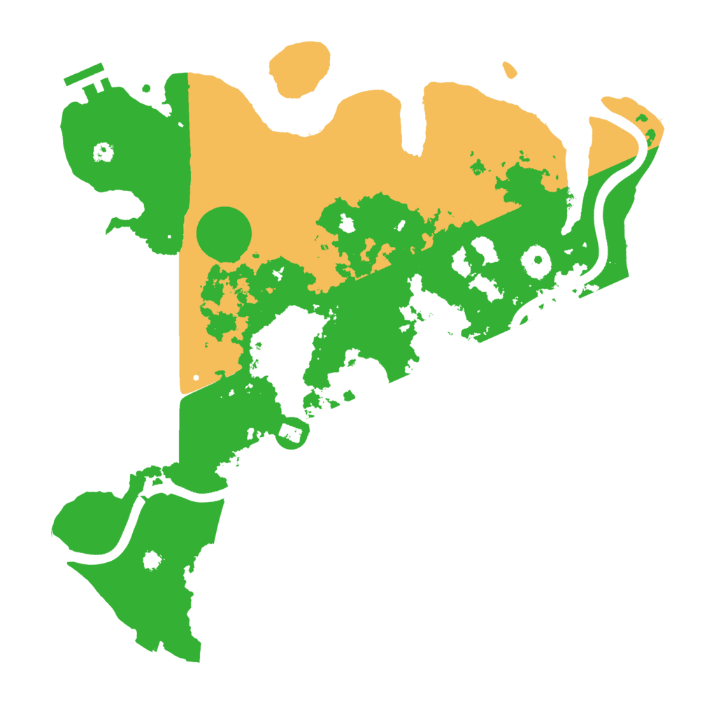 Biome Rust Map: Procedural Map, Size: 3510, Seed: 54089