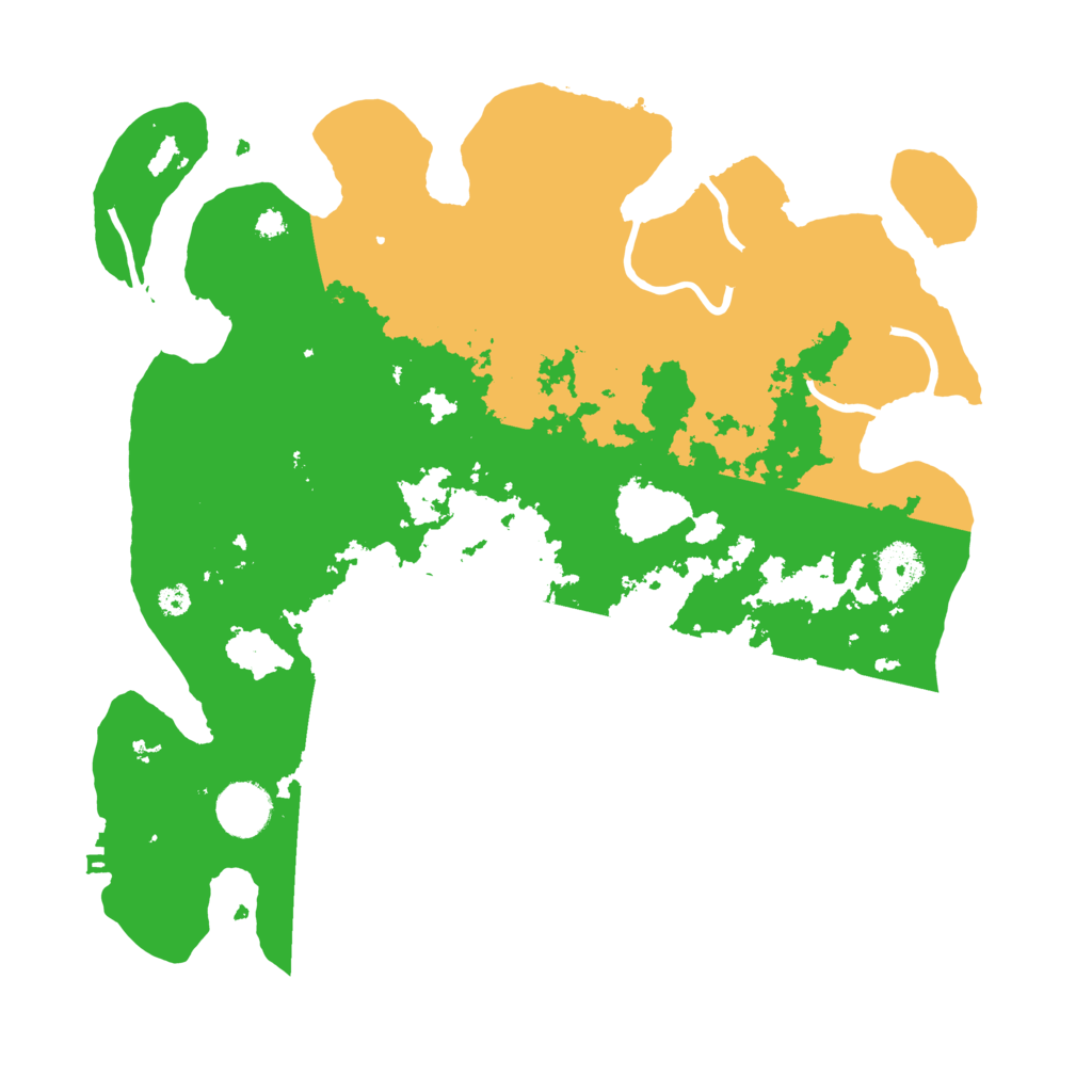 Biome Rust Map: Procedural Map, Size: 3510, Seed: 3727305