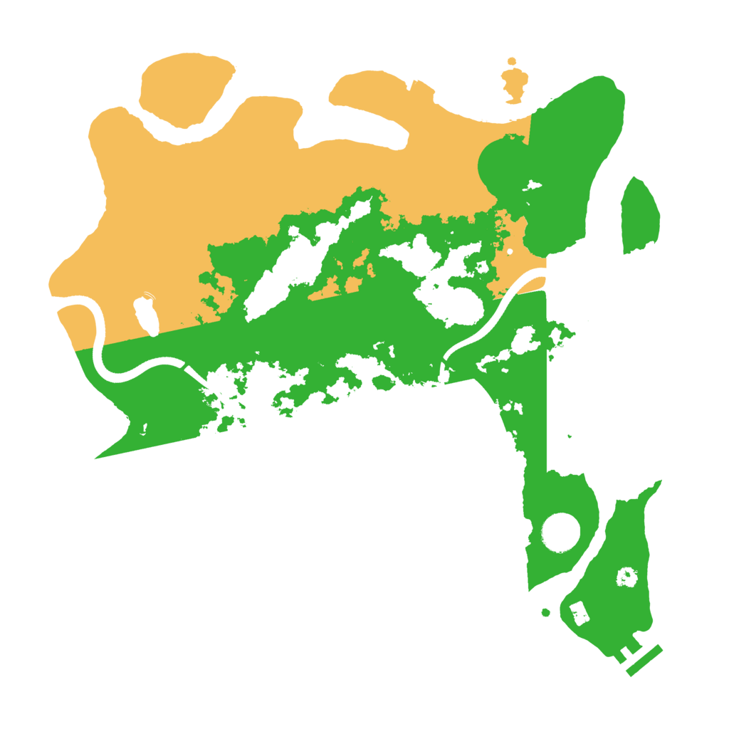 Biome Rust Map: Procedural Map, Size: 3510, Seed: 1036974