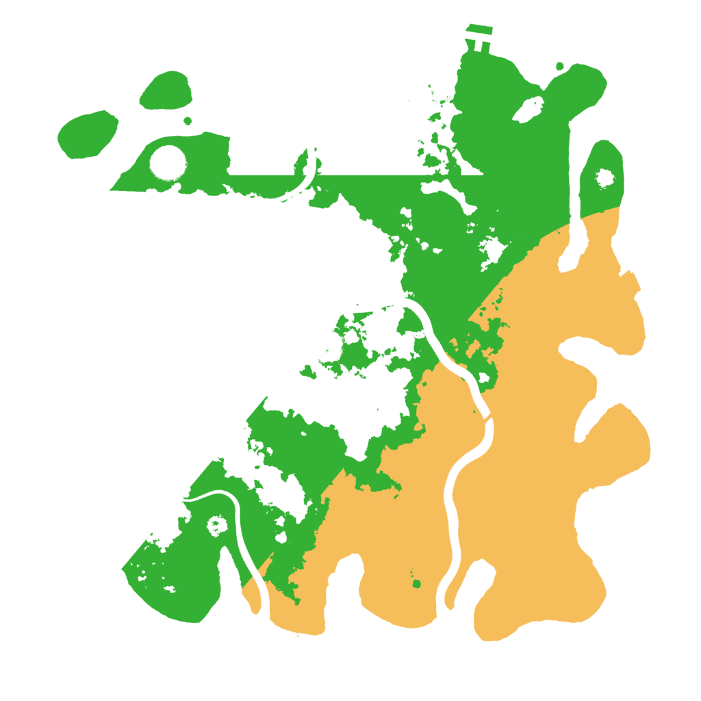 Biome Rust Map: Procedural Map, Size: 3510, Seed: 2843335