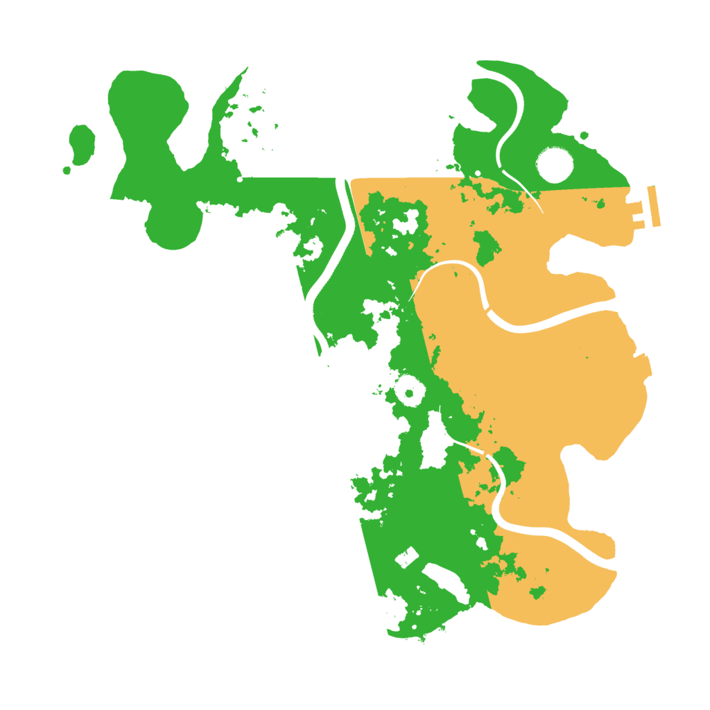 Biome Rust Map: Procedural Map, Size: 3510, Seed: 1908693