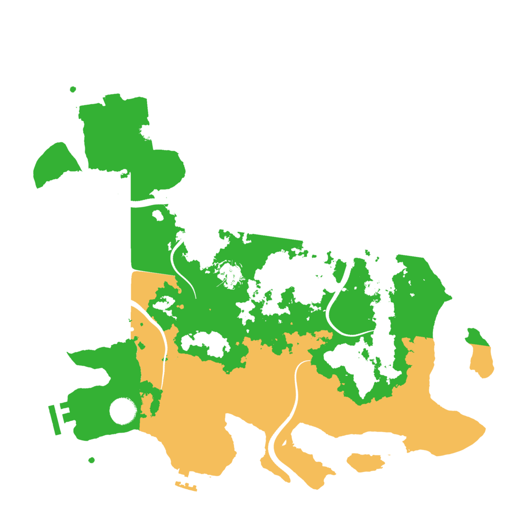 Biome Rust Map: Procedural Map, Size: 3510, Seed: 1242687