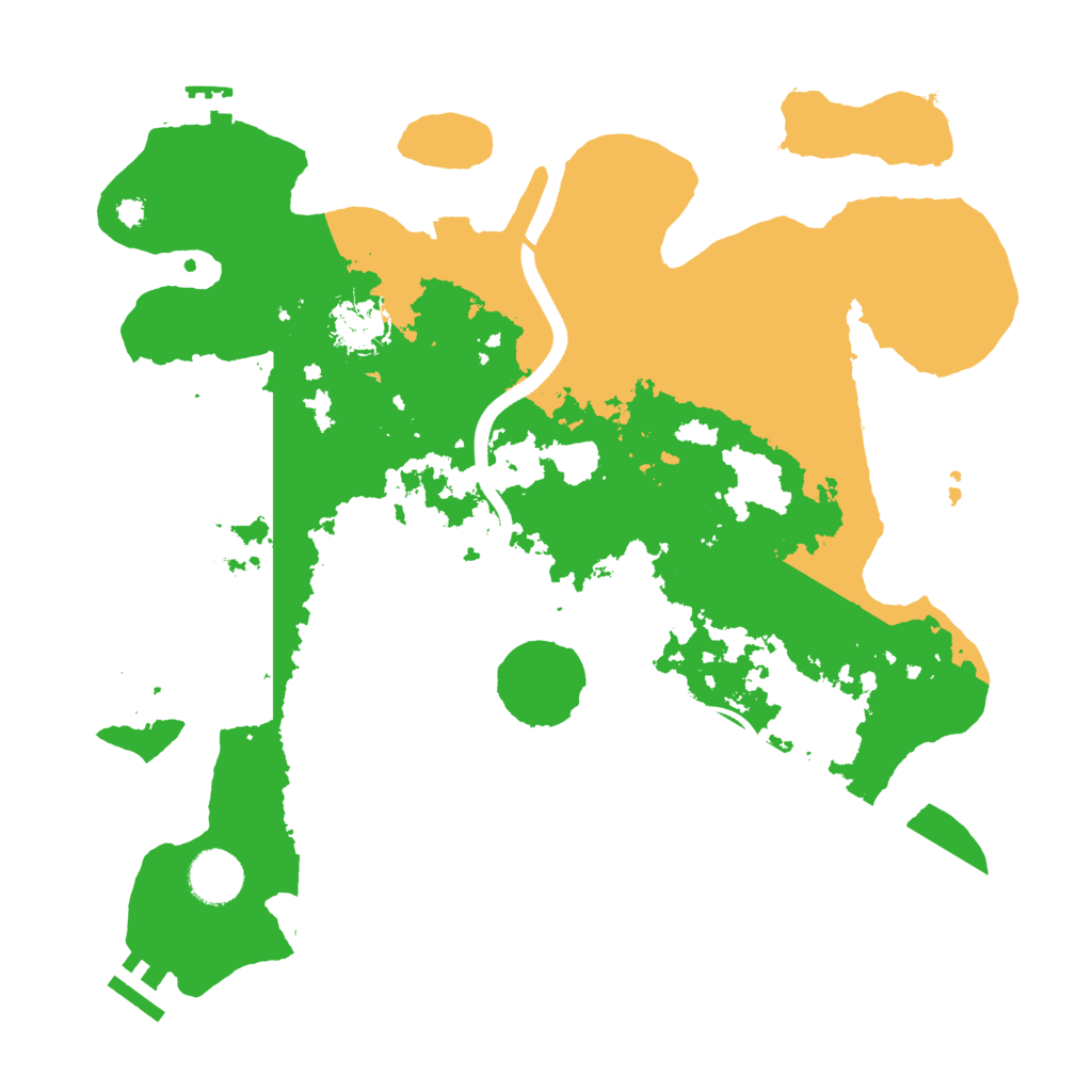 Biome Rust Map: Procedural Map, Size: 3510, Seed: 1378507