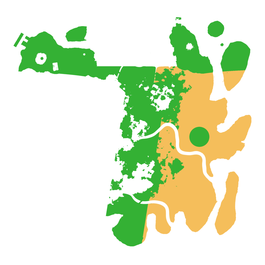 Biome Rust Map: Procedural Map, Size: 3510, Seed: 2237025