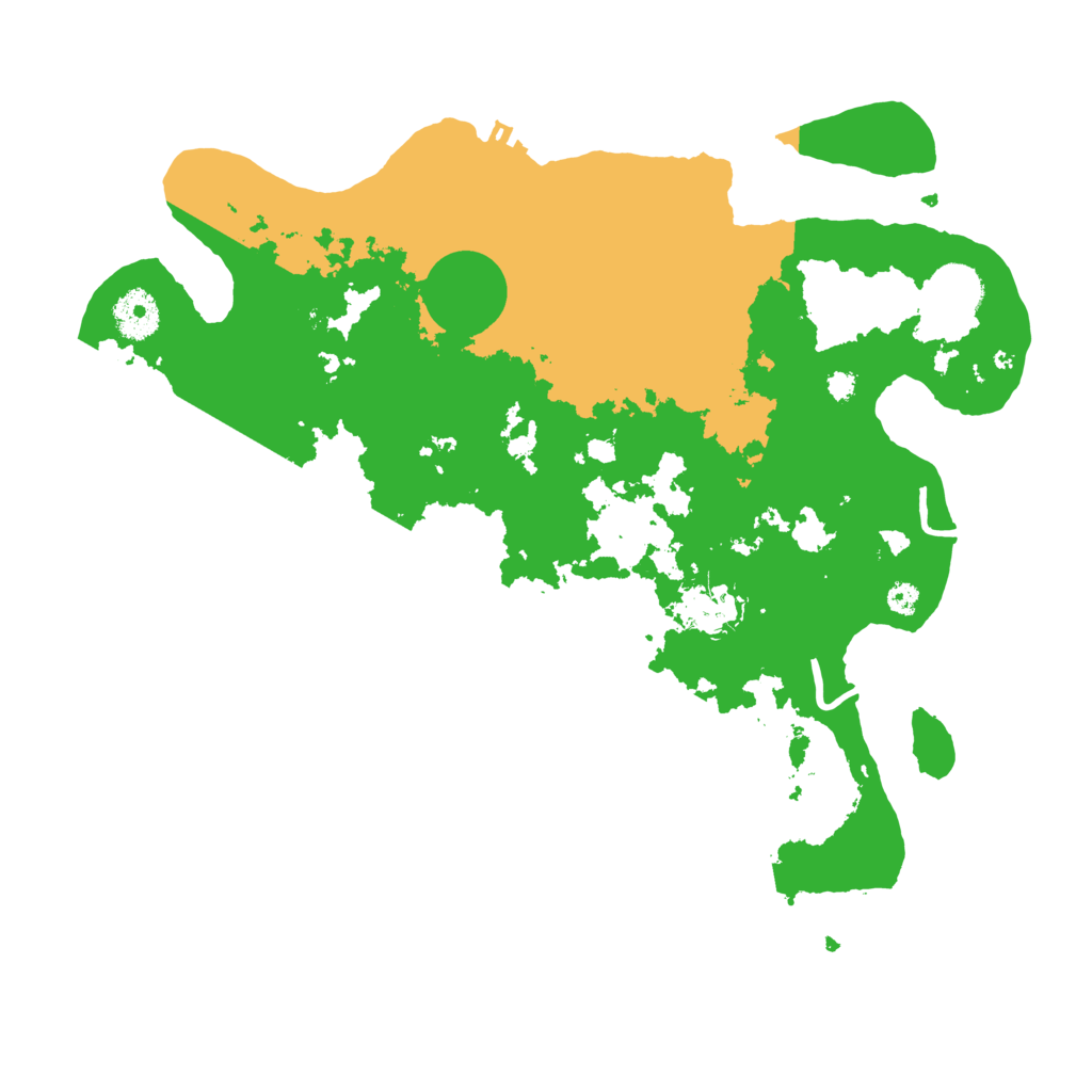 Biome Rust Map: Procedural Map, Size: 3500, Seed: 30802