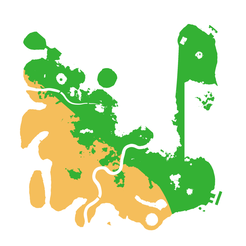 Biome Rust Map: Procedural Map, Size: 3510, Seed: 2441357