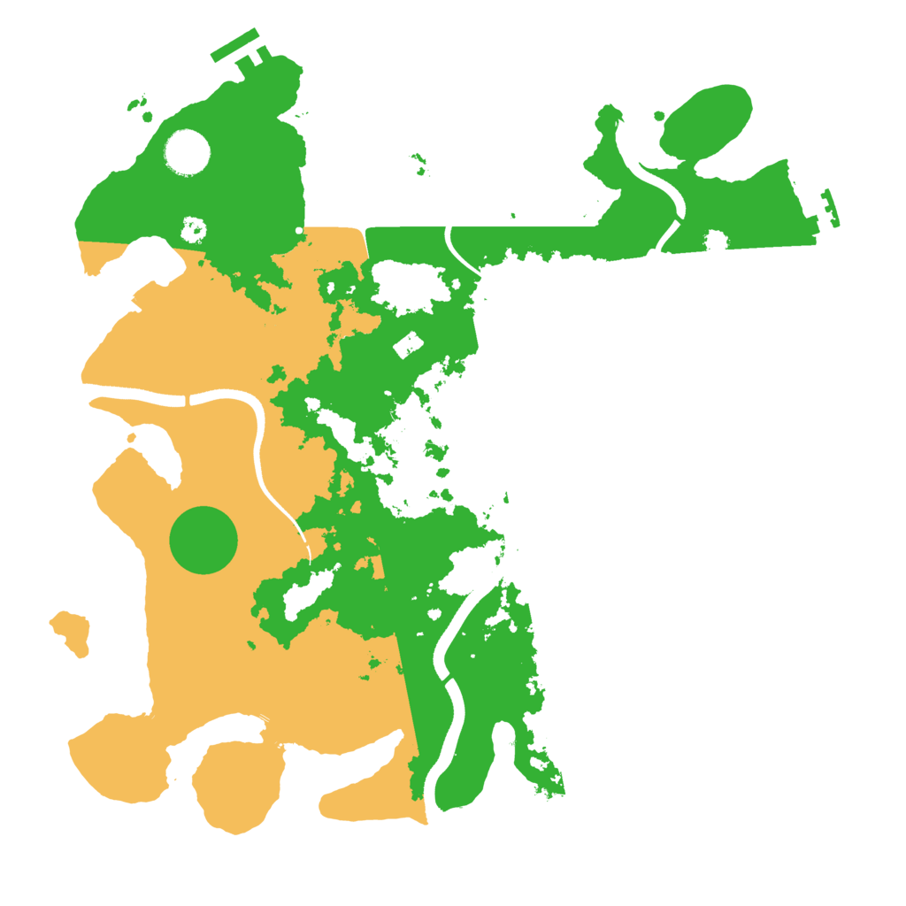 Biome Rust Map: Procedural Map, Size: 3510, Seed: 1868249