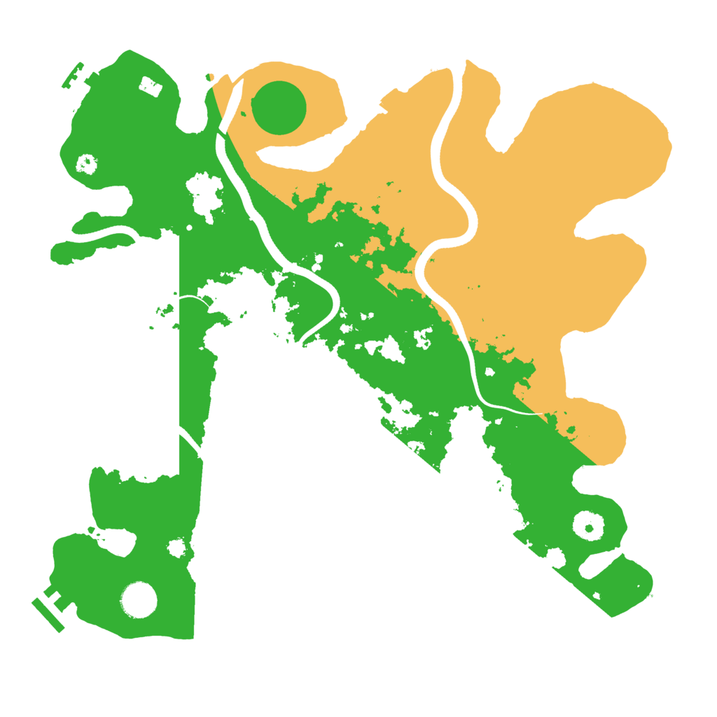 Biome Rust Map: Procedural Map, Size: 3510, Seed: 3818564