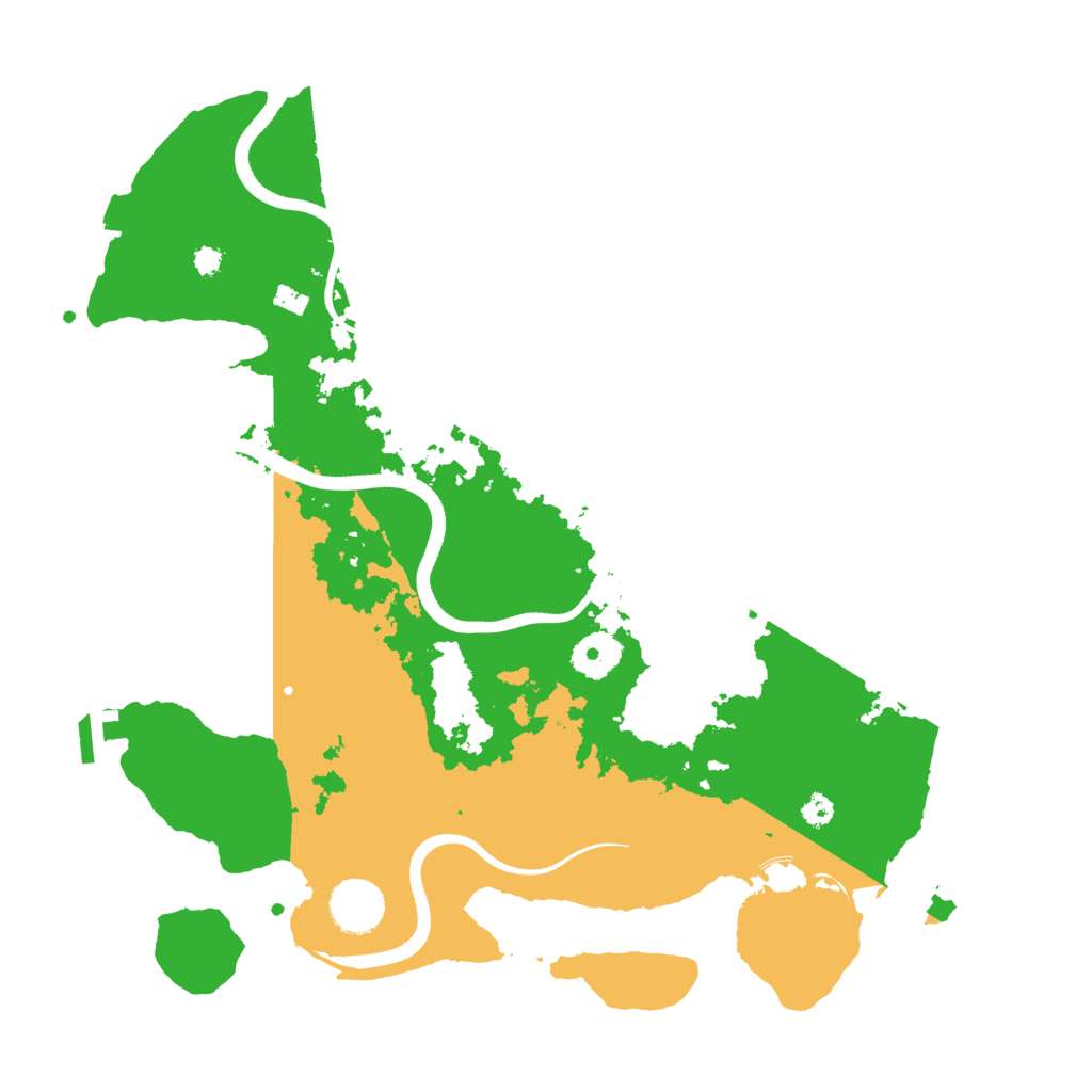 Biome Rust Map: Procedural Map, Size: 3510, Seed: 4857420