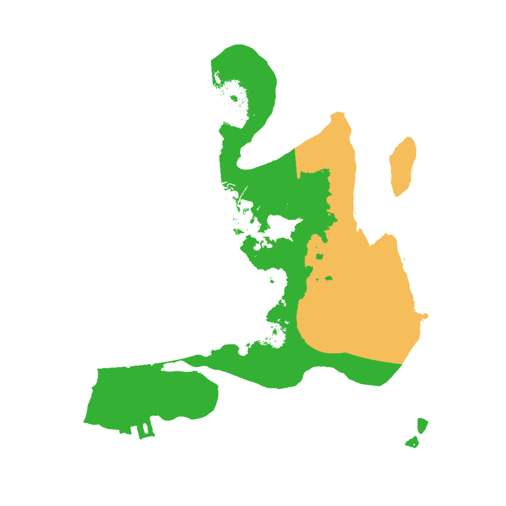 Biome Rust Map: Procedural Map, Size: 2000, Seed: 256