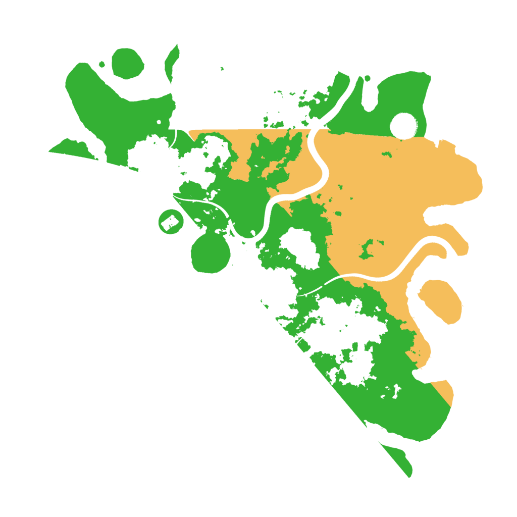 Biome Rust Map: Procedural Map, Size: 3510, Seed: 1842956