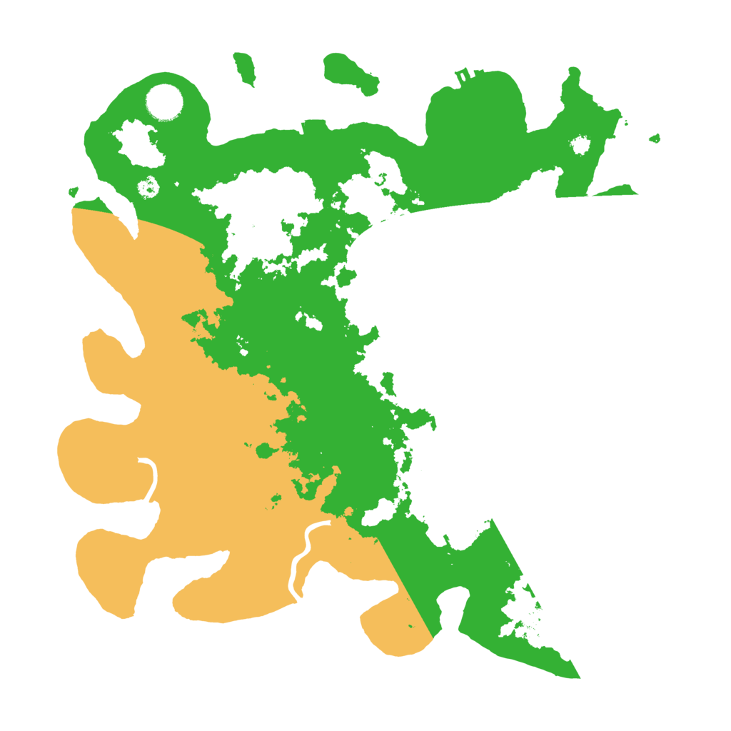 Biome Rust Map: Procedural Map, Size: 3510, Seed: 522998