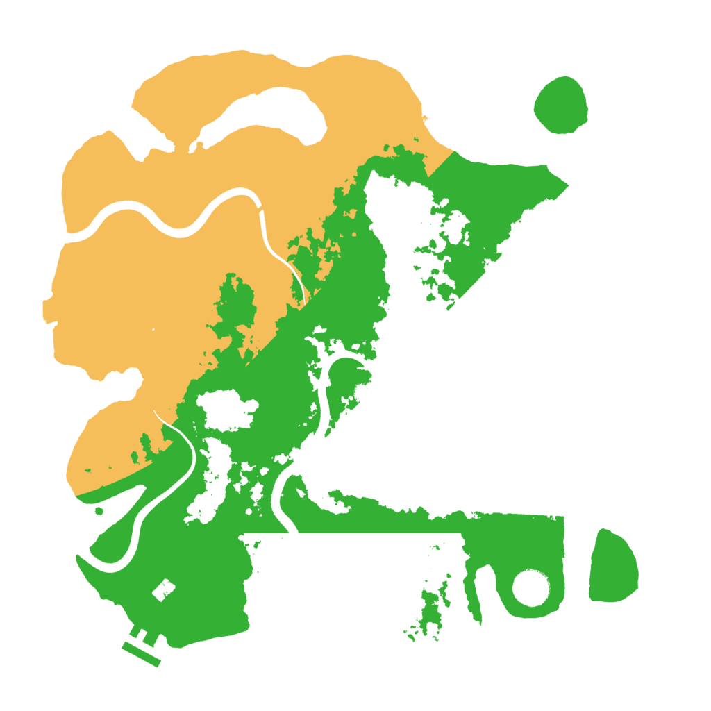 Biome Rust Map: Procedural Map, Size: 3510, Seed: 6350656