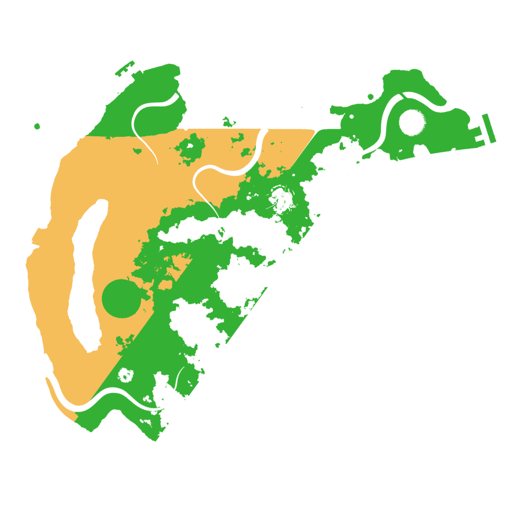Biome Rust Map: Procedural Map, Size: 3510, Seed: 4174168
