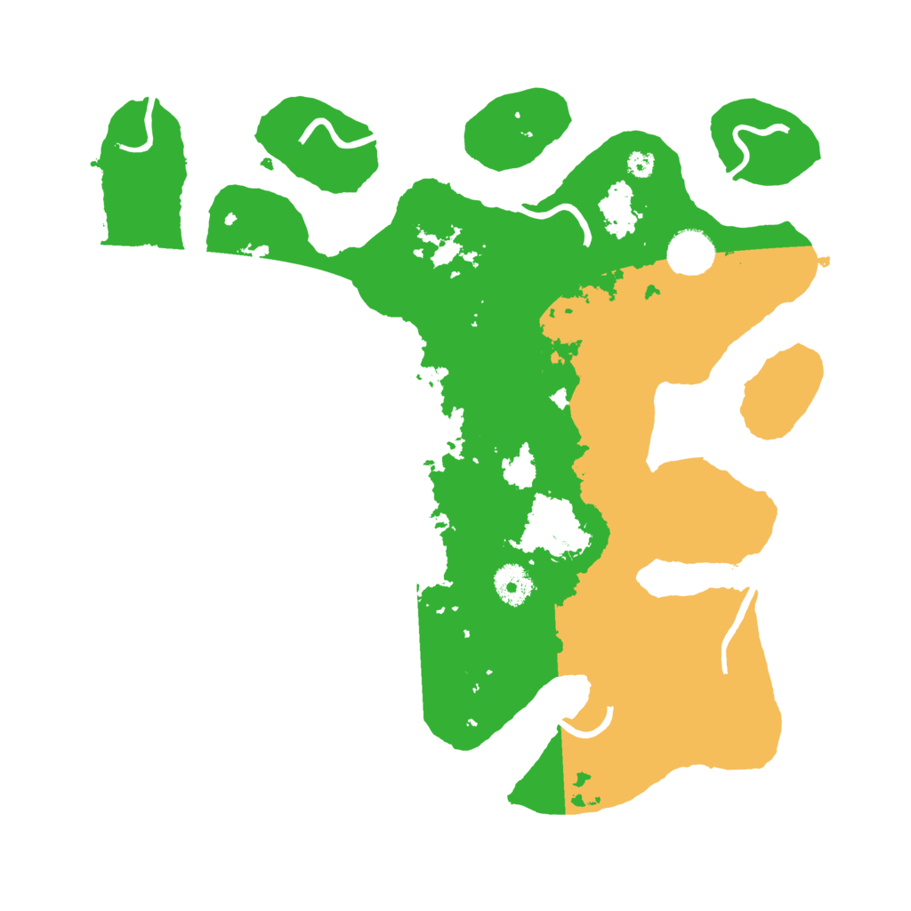 Biome Rust Map: Procedural Map, Size: 3510, Seed: 4569395