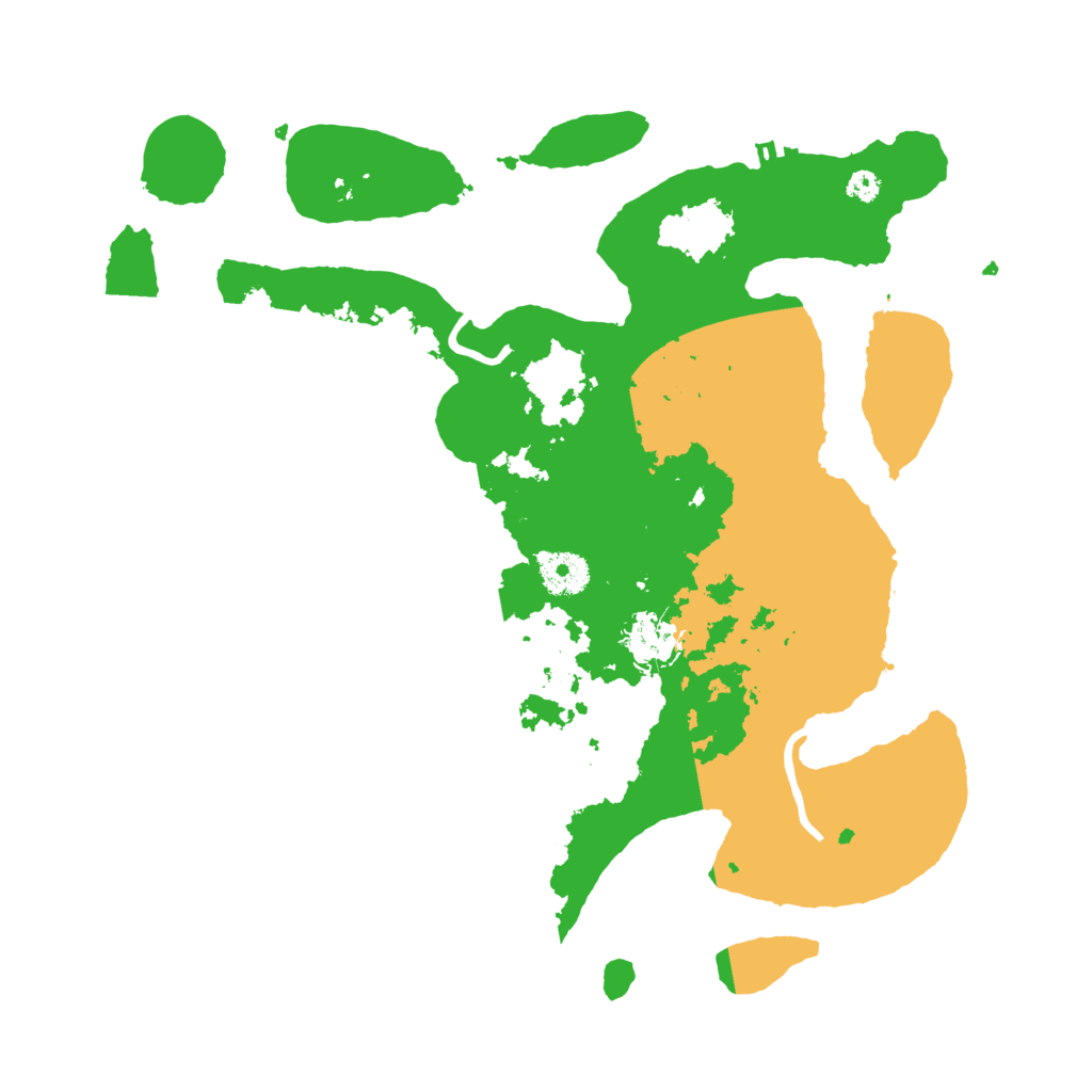 Biome Rust Map: Procedural Map, Size: 3510, Seed: 1245842