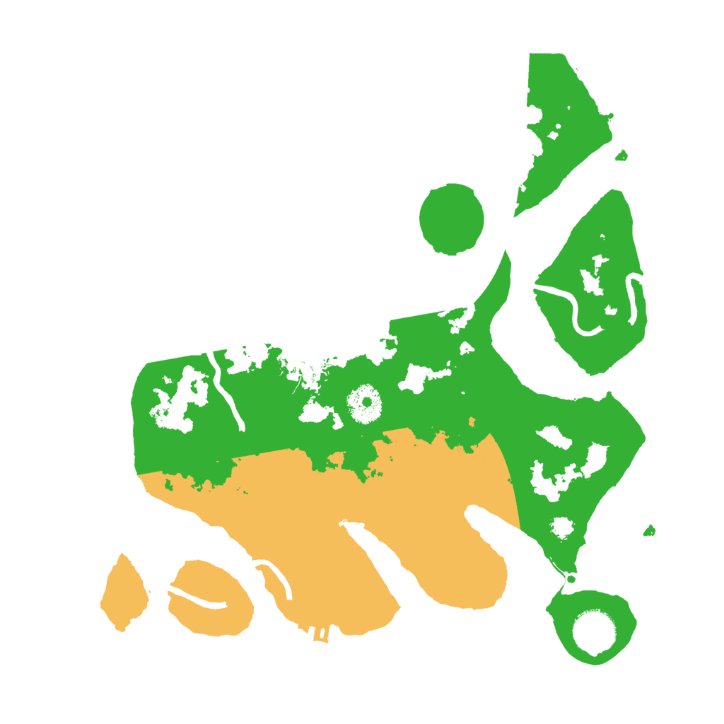 Biome Rust Map: Procedural Map, Size: 3000, Seed: 52629570