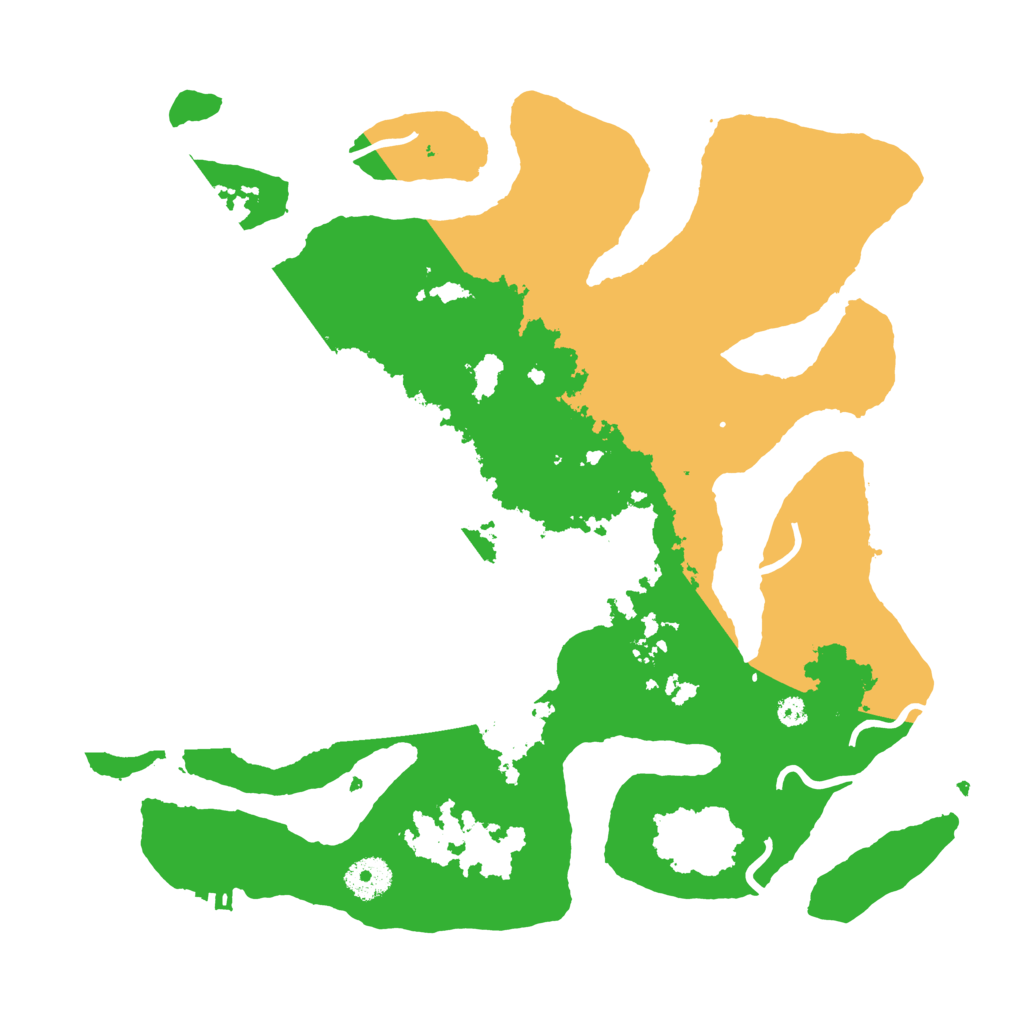 Biome Rust Map: Procedural Map, Size: 3550, Seed: 664276