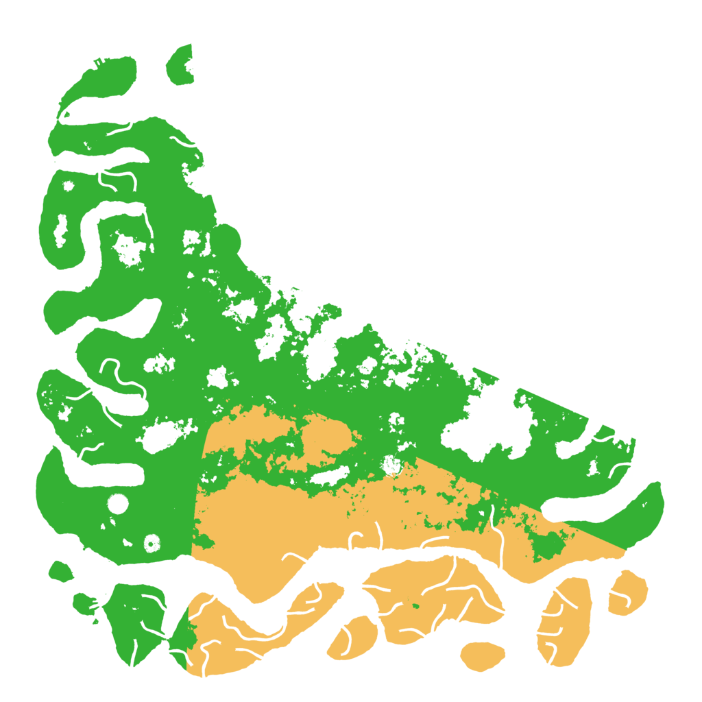 Biome Rust Map: Procedural Map, Size: 6000, Seed: 52143