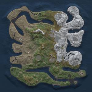 Thumbnail Rust Map: Procedural Map, Size: 4000, Seed: 365826, 19 Monuments