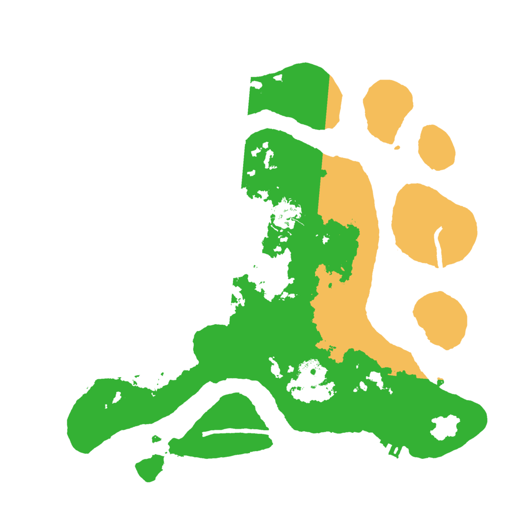 Biome Rust Map: Procedural Map, Size: 3000, Seed: 2436132