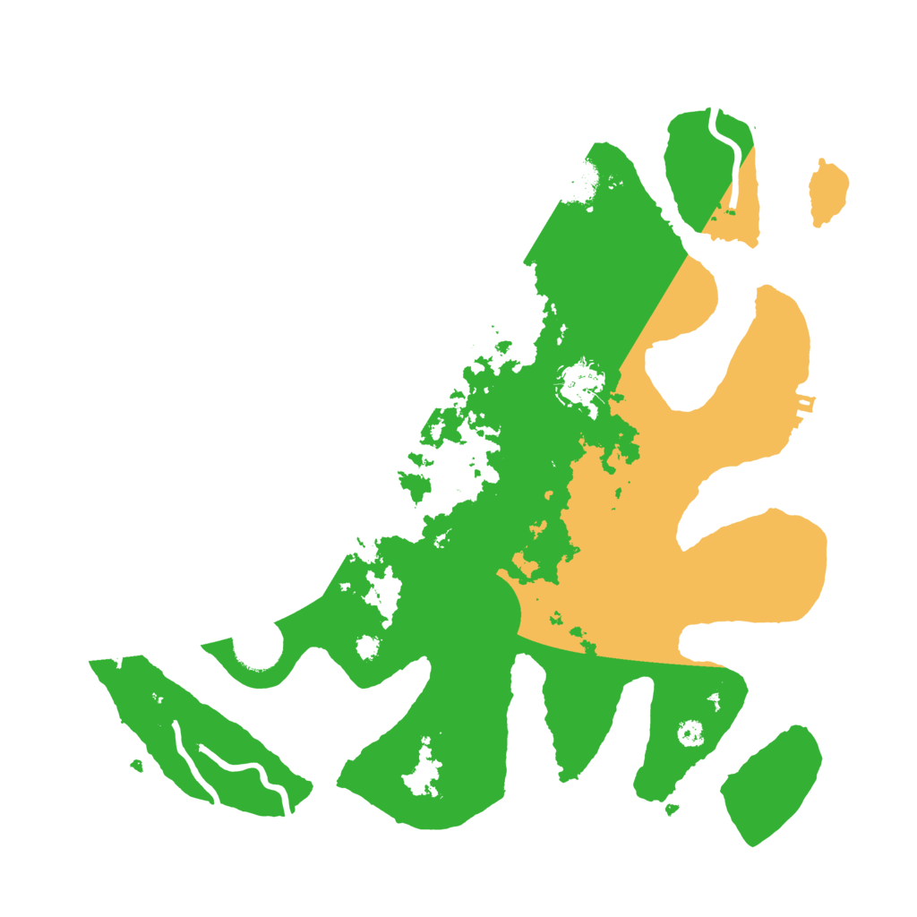 Biome Rust Map: Procedural Map, Size: 3510, Seed: 5515372