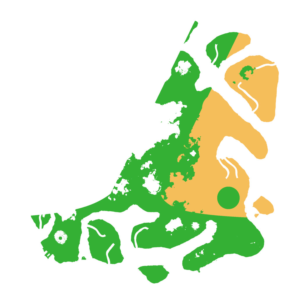 Biome Rust Map: Procedural Map, Size: 3510, Seed: 1216720