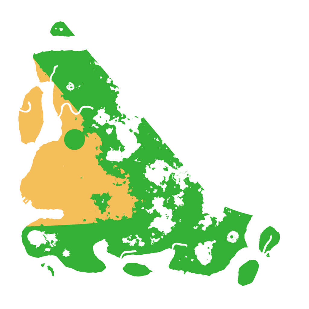 Biome Rust Map: Procedural Map, Size: 3950, Seed: 1234567890