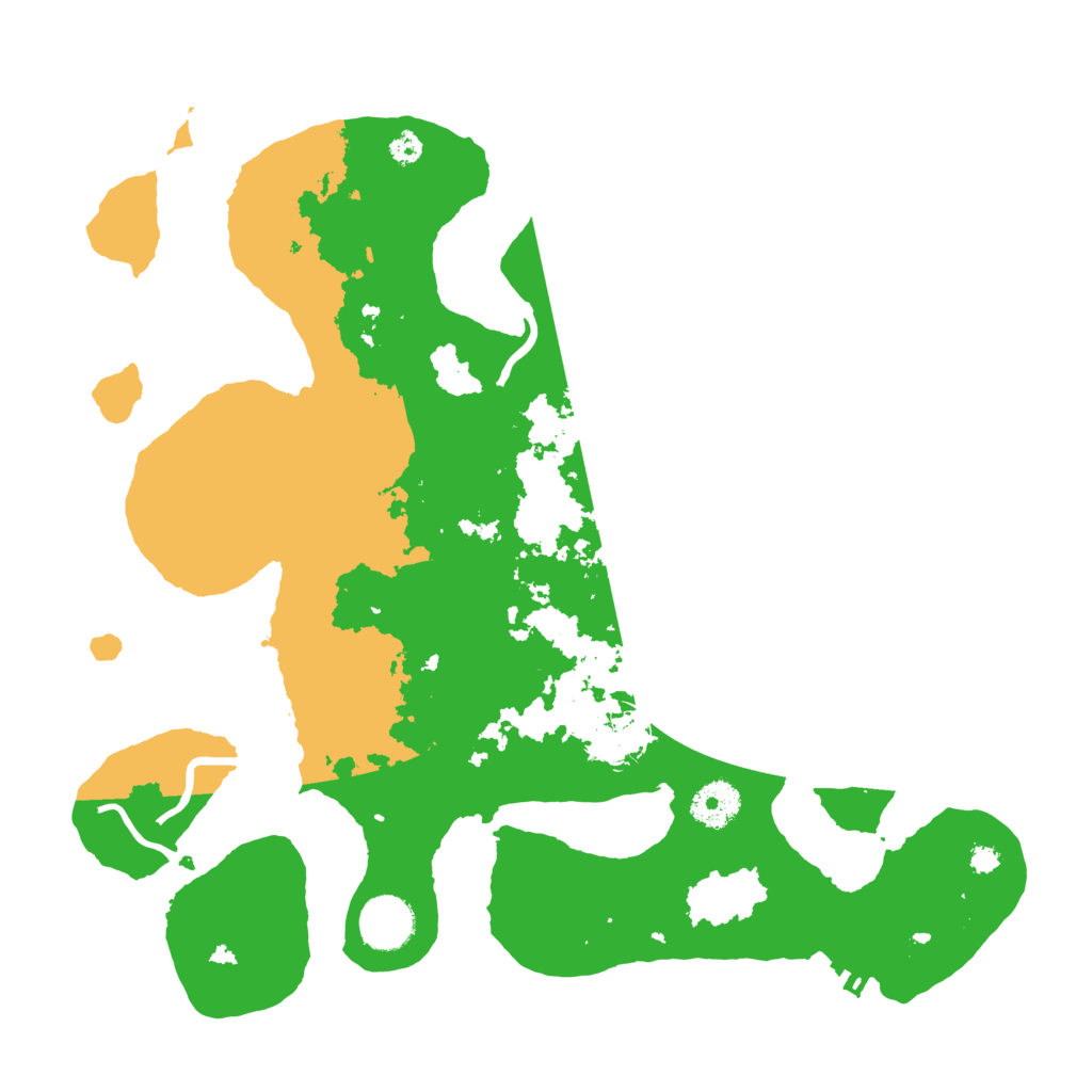 Biome Rust Map: Procedural Map, Size: 3500, Seed: 21666