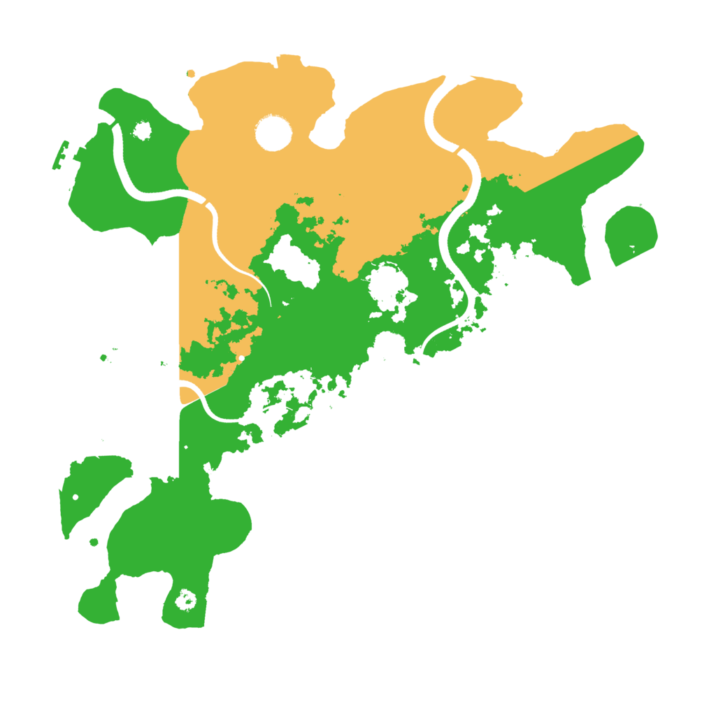 Biome Rust Map: Procedural Map, Size: 3500, Seed: 71218