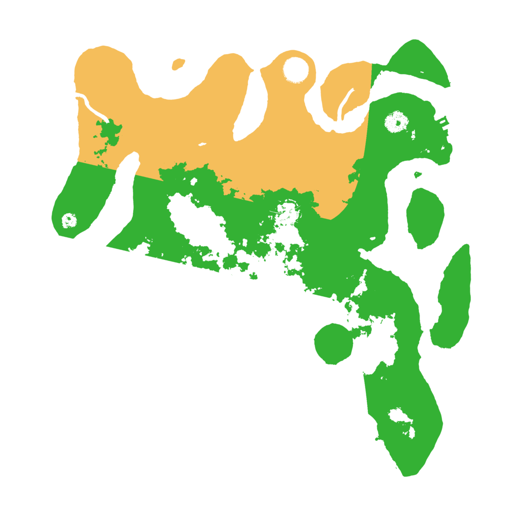 Biome Rust Map: Procedural Map, Size: 3510, Seed: 4349919