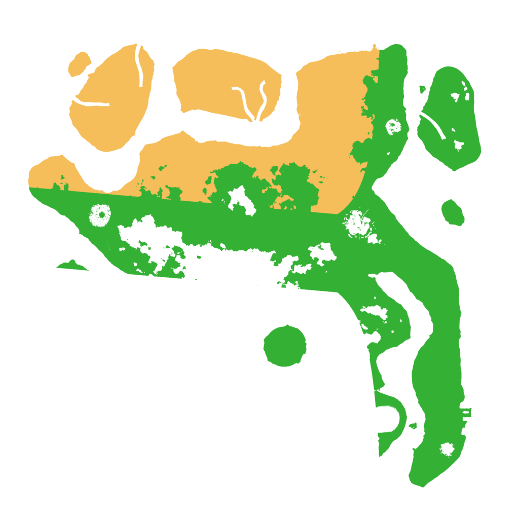 Biome Rust Map: Procedural Map, Size: 3500, Seed: 3480438