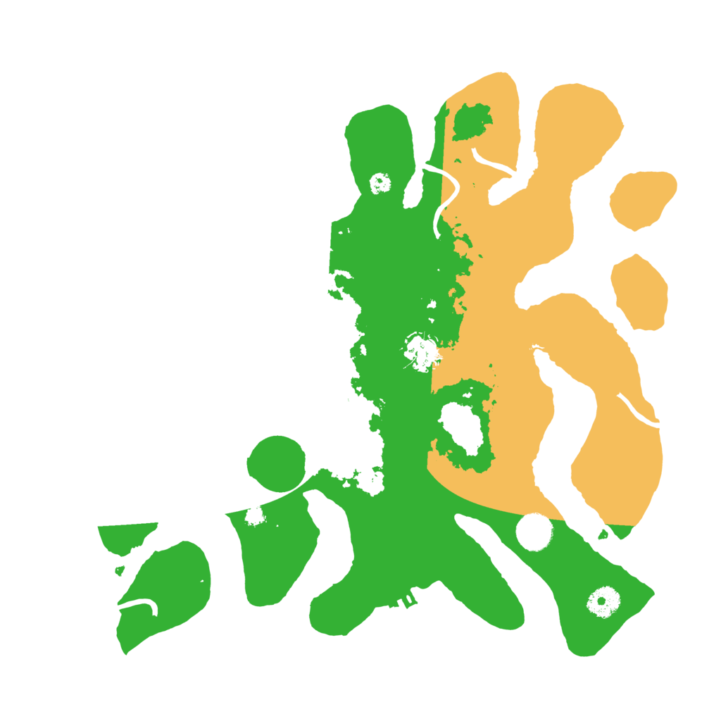 Biome Rust Map: Procedural Map, Size: 3510, Seed: 4359358