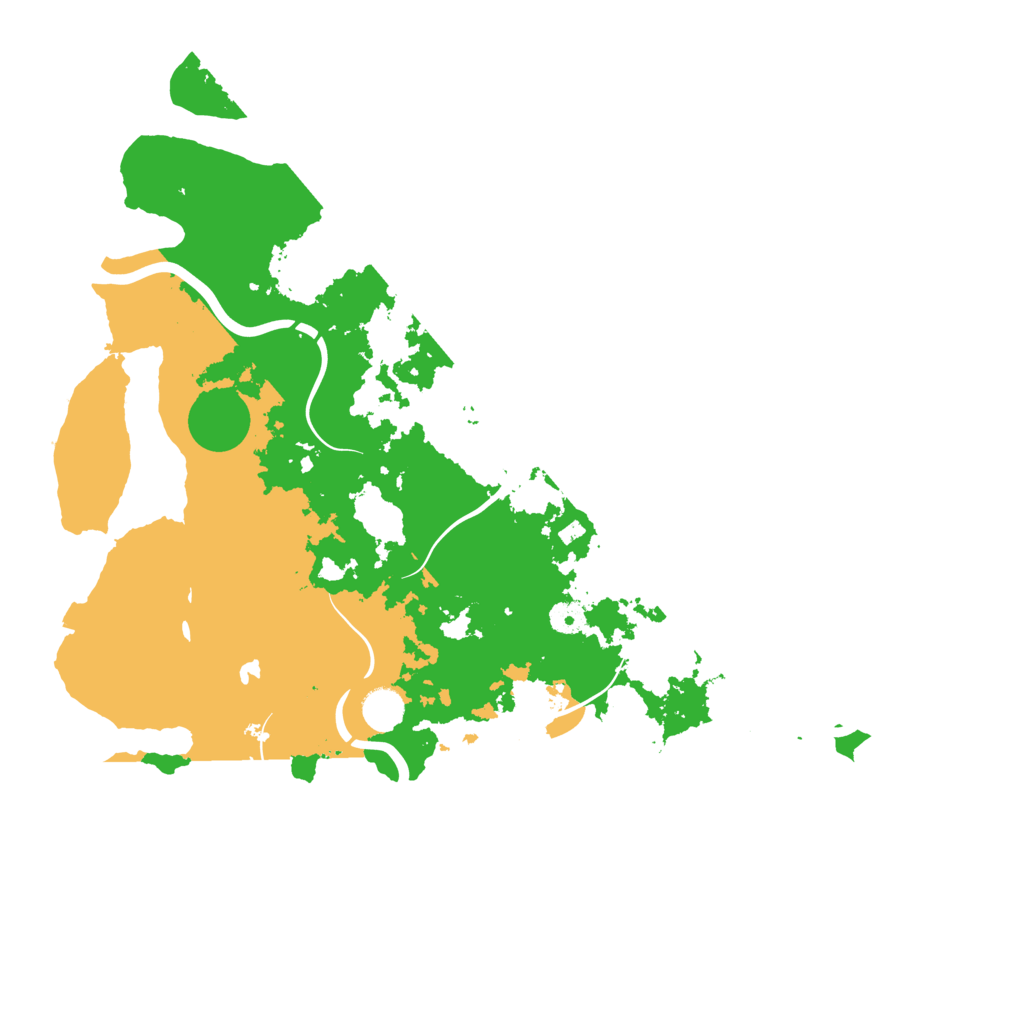 Biome Rust Map: Procedural Map, Size: 4400, Seed: 1234567890