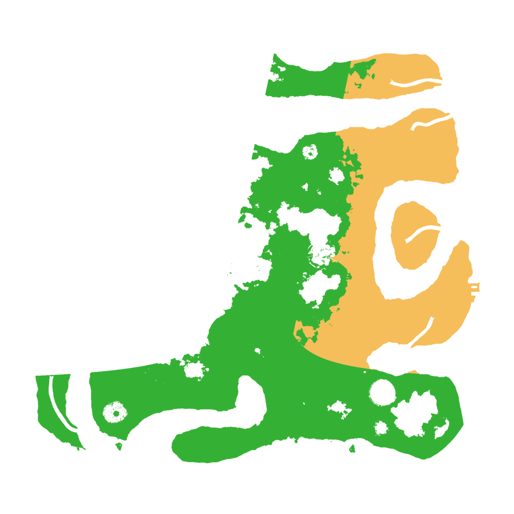 Biome Rust Map: Procedural Map, Size: 3500, Seed: 5712621