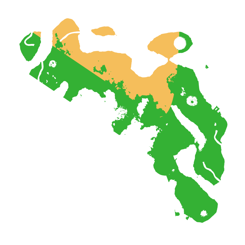 Biome Rust Map: Procedural Map, Size: 3500, Seed: 537995