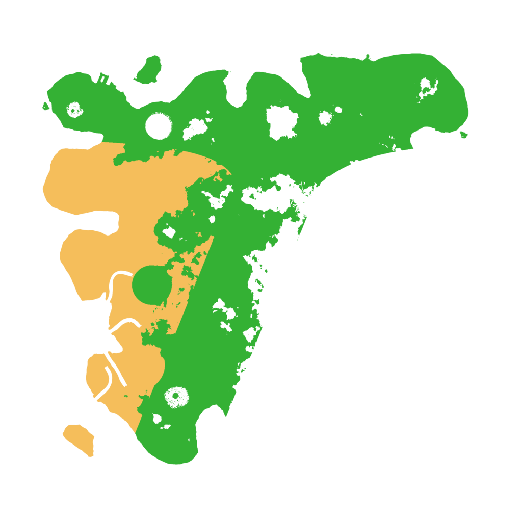 Biome Rust Map: Procedural Map, Size: 3500, Seed: 4715201