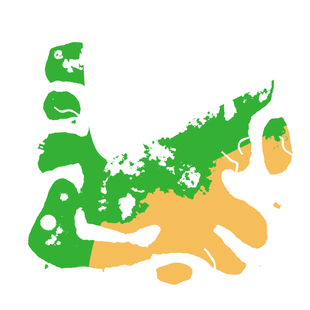 Biome Rust Map: Procedural Map, Size: 3510, Seed: 388043